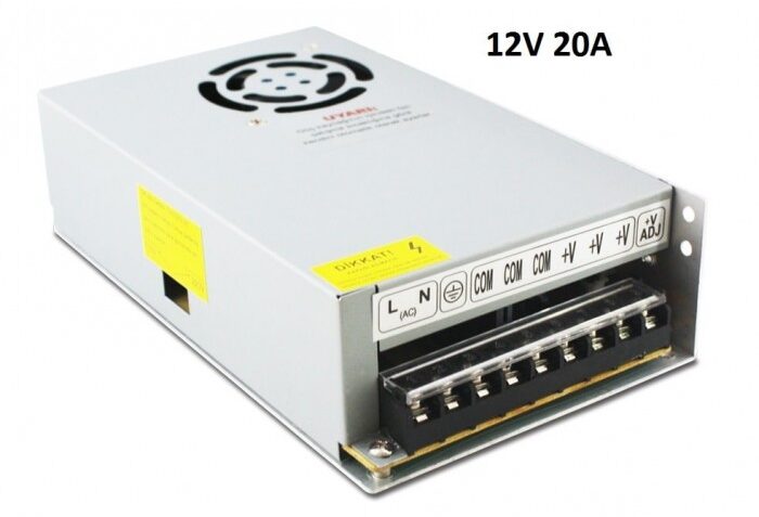 سوئیچینگ فلزی 12 ولت 20 آمپر